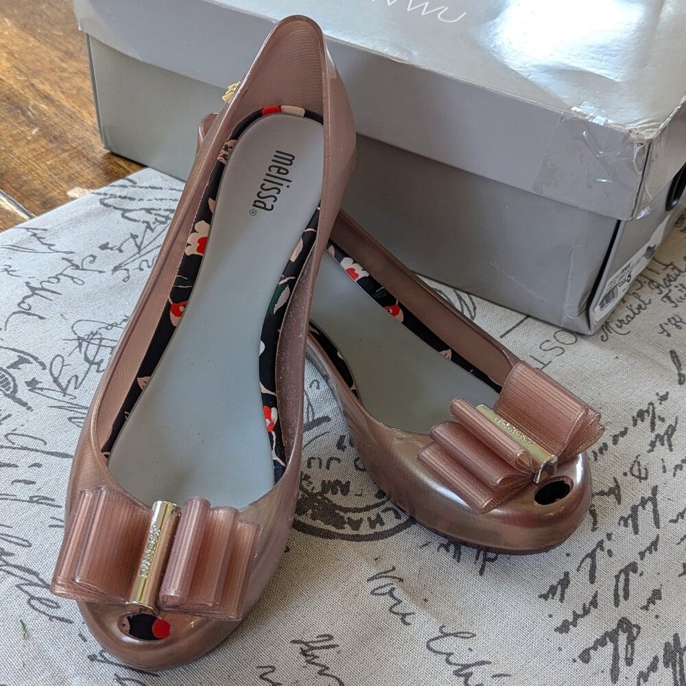 Melissa & Jason Wu Ultragirl Rose Gold Shoes Like New